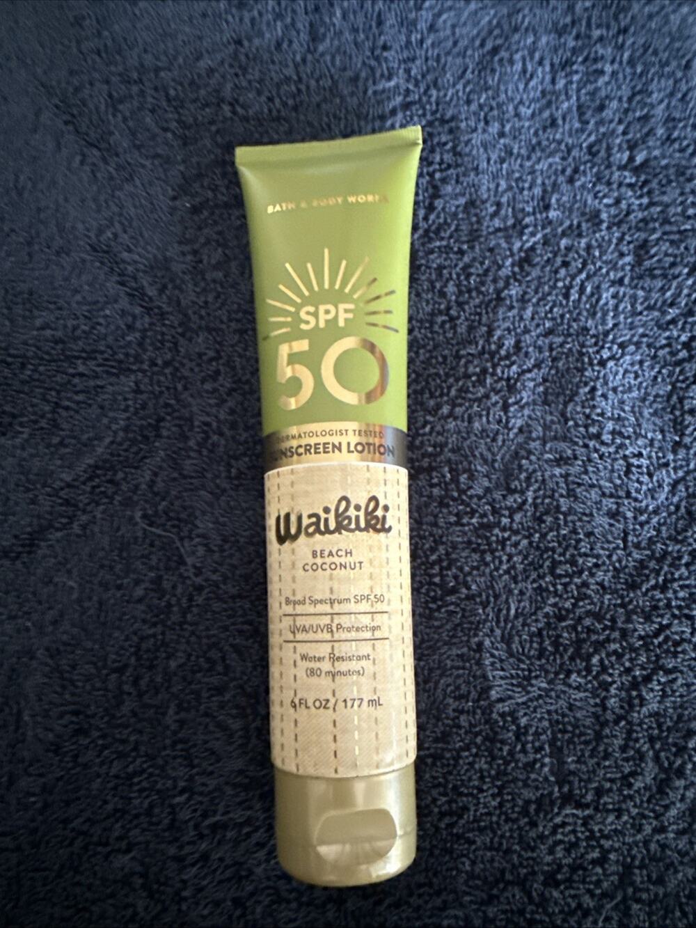 Bath & Body Works Sunscreen SPF 50 Waikiki Beach Coconut New (see Desc) Tester